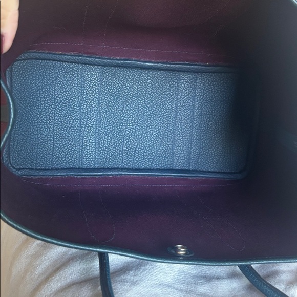 HERMES Toile Negonda Garden Party 30 TPM Prune Bleu de Prusse. - Picture 7 of 10